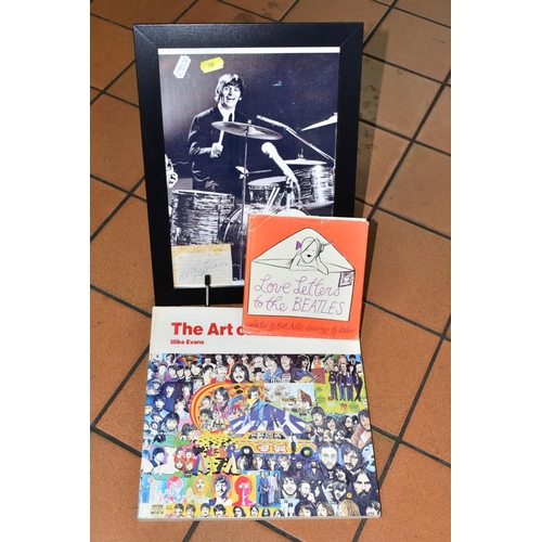 700 - A RINGO STARR AUTOGRAPH AND BEATLES BOOKS, the signature was obtained at Heathrow Airport 13th Novem... 