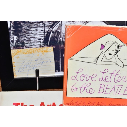 700 - A RINGO STARR AUTOGRAPH AND BEATLES BOOKS, the signature was obtained at Heathrow Airport 13th Novem... 