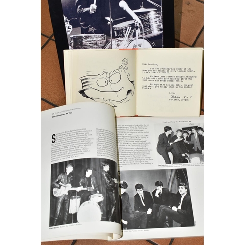 700 - A RINGO STARR AUTOGRAPH AND BEATLES BOOKS, the signature was obtained at Heathrow Airport 13th Novem... 