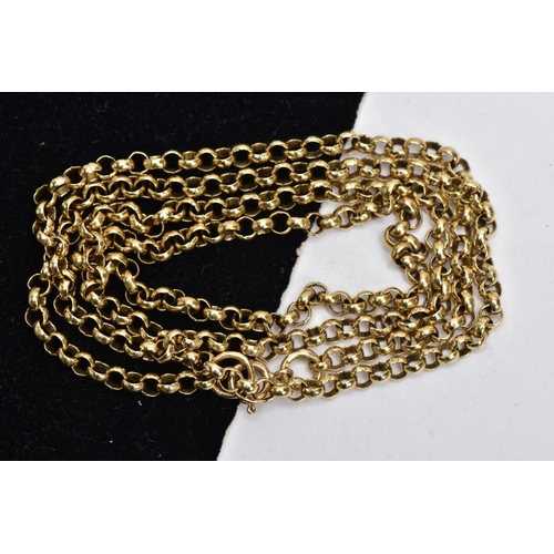 114 - A 9CT GOLD BELCHER CHAIN, fine belcher link chain fitted with a spring clasp, hallmarked 9ct gold Bi... 