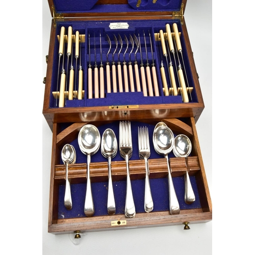 222 - A JAMES DIXON CANTEEN OF CUTLERY, near complete canteen, contains pieces such as fish knives and for... 