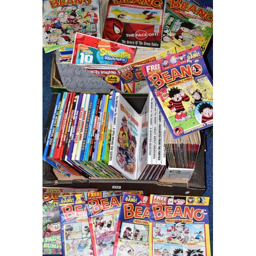 TWO BOXES OF BEANO COMICS AND ANNUALS ETC, to include a run of comics ...