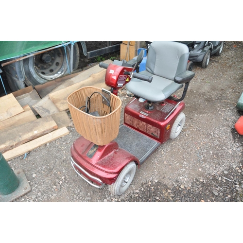 1231 - A SHOPRIDER TE-889NR MOBILITY SCOOTER with power supply (PAT pass and working)