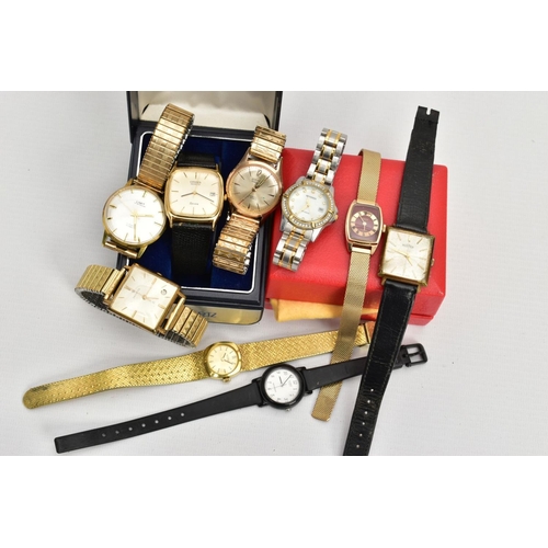 244 - A SELECTION OF LADIES AND GENTS FASHION WRISTWATCHES, to include a boxed ladies 'Sekonda' wristwatch... 