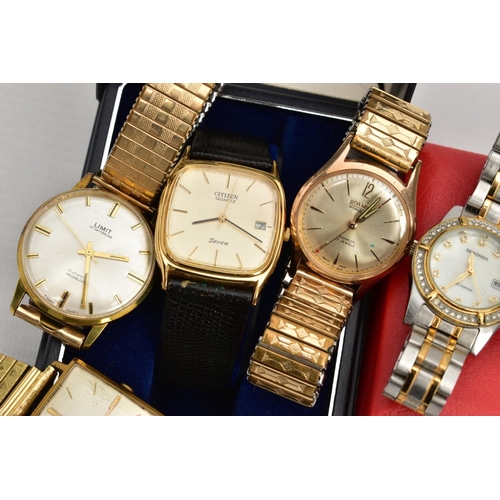 244 - A SELECTION OF LADIES AND GENTS FASHION WRISTWATCHES, to include a boxed ladies 'Sekonda' wristwatch... 