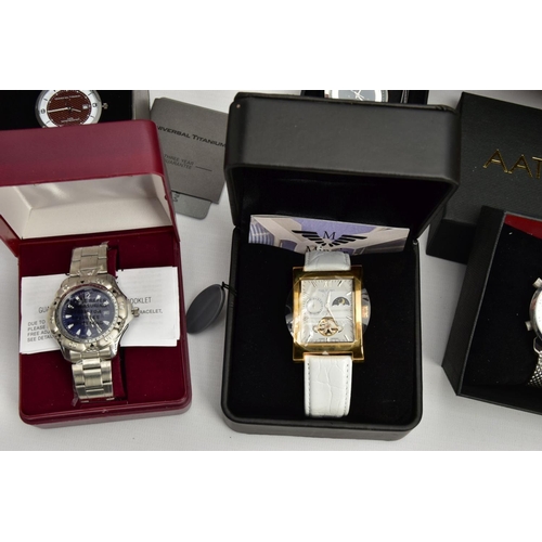 300 - A BOX OF ASSORTED WATCHES AND OTHER ITEMS, gents wristwatches, names to include Seiko, Vanheusen, Co... 