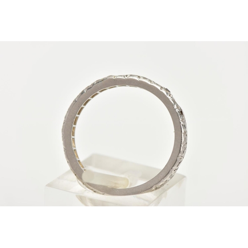 41 - A DIAMOND FULL ETERNITY RING, twenty nine single cut diamonds and one old cut diamond grain set in a... 