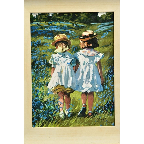 401 - SHERREE VALENTINE DAINES (BRITISH 1959) 'BLUEBELL MEADOW', a signed artist proof print 9/20, depicti... 