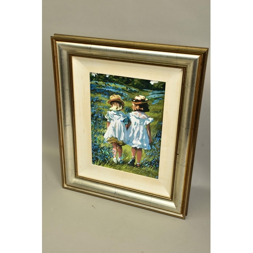 401 - SHERREE VALENTINE DAINES (BRITISH 1959) 'BLUEBELL MEADOW', a signed artist proof print 9/20, depicti... 