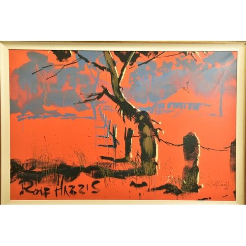 424 - ROLF HARRIS (AUSTRALIAN 1930) 'BUSH SHACK', a limited edition print on canvas of the Australian outb... 