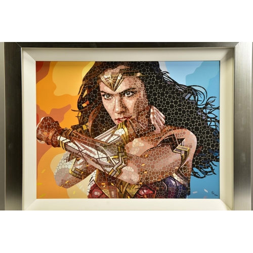 433 - PAUL NORMANSELL (BRITISH 1978) 'THE TIME IS NOW' a signed limited edition print of Gal Gadot as Wond... 