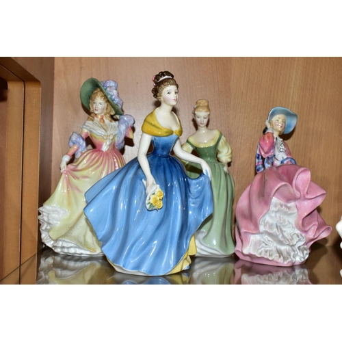 440 - FIVE ROYAL DOULTON LADY FIGURES, comprising 'My Love' HN2339, 'Fair Lady' HN2193, 'Top o'the Hill' H... 