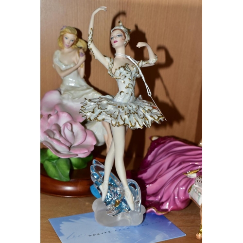 456 - THREE FRANKLIN MINT LADY FIGURES, comprising 'Odette from Swan Lake', in an edition of 9500, 'Sleepi... 