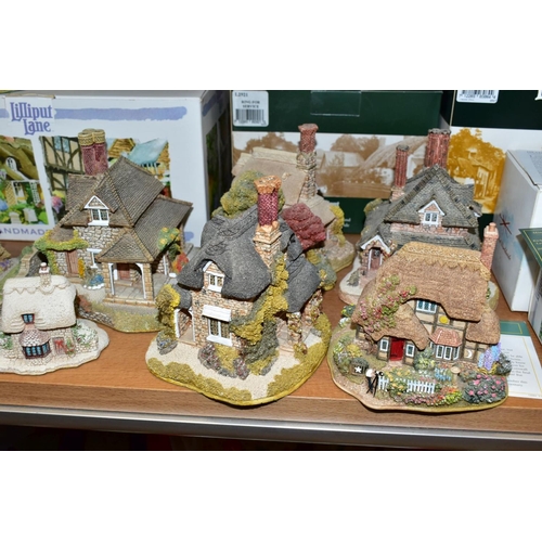 533 - THIRTEEN LILLIPUT LANE SCULPTURES, with deeds and boxed where mentioned, comprising two boxed from A... 