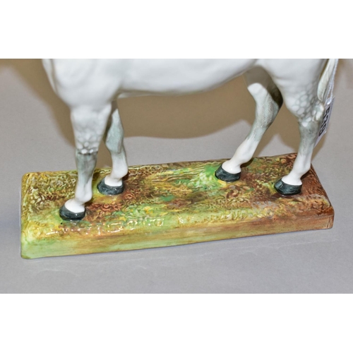 539 - A ROYAL DOULTON HORSE 'MERELY A MINOR' IN WHITE, HN2538, height 22.5cm (Condition report: good condi... 