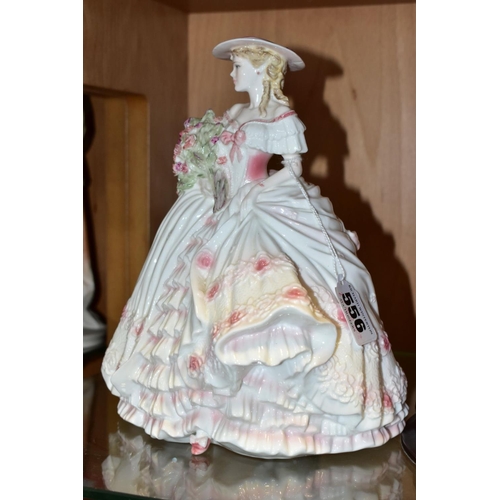 556 - A COALPORT FOR COMPTON & WOODHOUSE LIMITED EDITION FIGURE 'ROSE' FROM THE FOUR FLOWERS COLLECTION, s... 