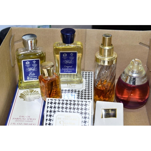 613 - A BOX OF PERFUMES AND COLOGNE, to include a sealed 108ml Christian Dior 'Miss Dior' Eau de Cologne w... 