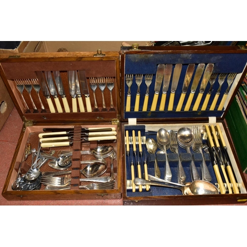 635 - FOUR BOXES AND LOOSE METALWARES, PENCILS AND SUNDRY ITEMS, to include a large collection of pencils,... 