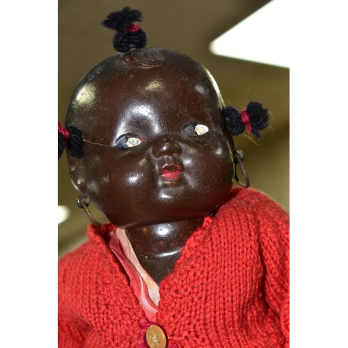 755 - TWO VINTAGE DOLLS ETC, comprising a Reliable of Canada baby doll, sleeping eyes, open mouth showing ... 