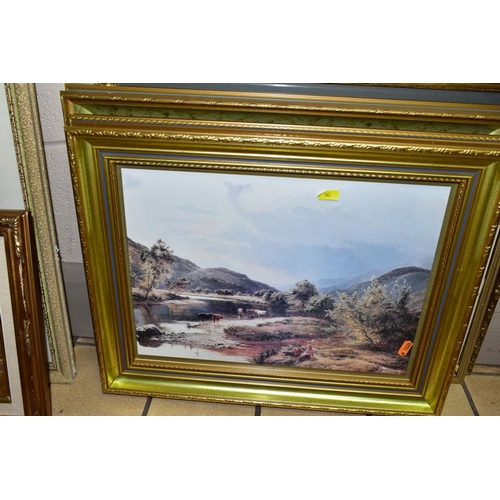 762 - A  QUANTITY OF PAINTINGS AND PRINTS ETC, to include two watercolour landscapes circa 1930's/1940's, ... 