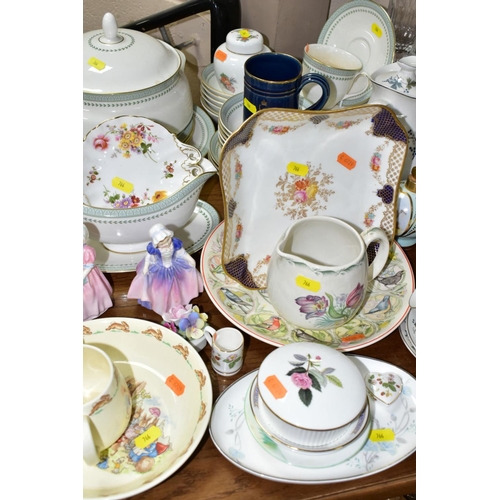 766 - A GROUP OF MIXED CERAMIC ITEMS ETC, to including Royal Doulton Burgundy tea wares comprising a teapo... 