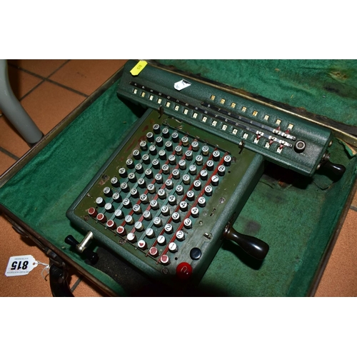 815 - THREE ADDING / CALCULATING MACHINES, comprising a Monroe electronic example, a Facit of Sweden mecha... 