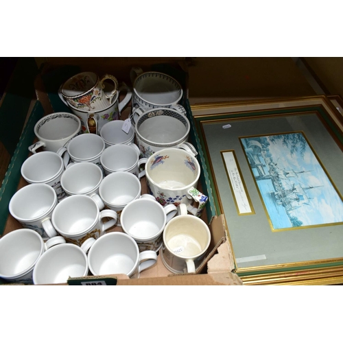 884 - SEVEN WADE POTTERY LIMITED EDITION REPRODUCTION LOVING CUPS AND MUGS PRODUCED FOR TAUNTON CIDER COMP... 