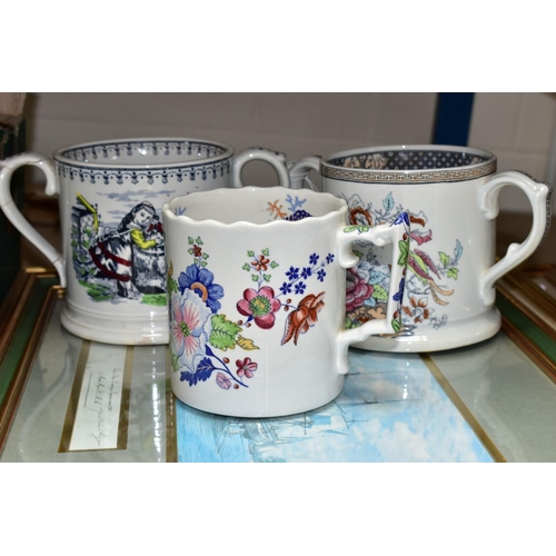 884 - SEVEN WADE POTTERY LIMITED EDITION REPRODUCTION LOVING CUPS AND MUGS PRODUCED FOR TAUNTON CIDER COMP... 