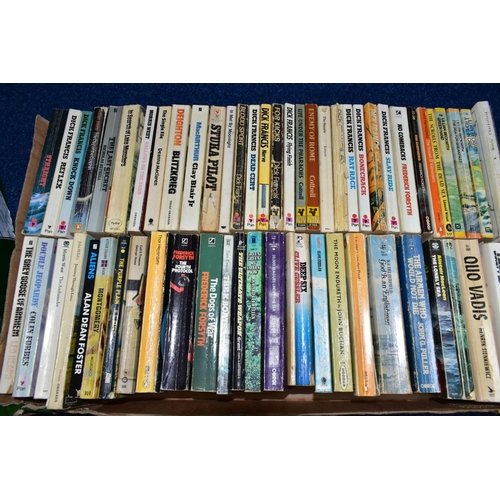 889 - BOOKS approximately 250 paperback titles in five boxes, mostly modern or mid-20th century contempora... 