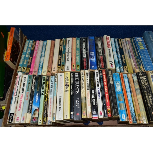 889 - BOOKS approximately 250 paperback titles in five boxes, mostly modern or mid-20th century contempora... 