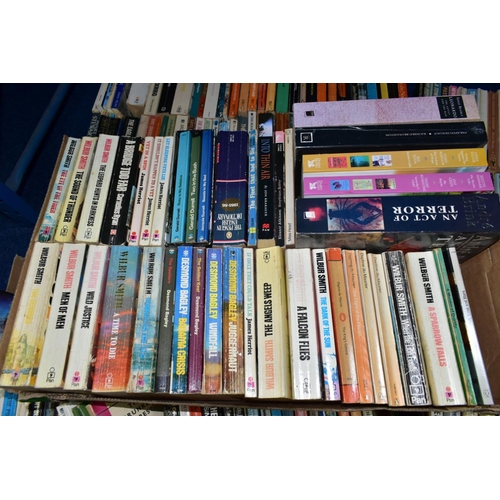 889 - BOOKS approximately 250 paperback titles in five boxes, mostly modern or mid-20th century contempora... 