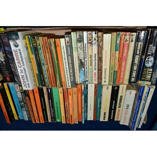 889 - BOOKS approximately 250 paperback titles in five boxes, mostly modern or mid-20th century contempora... 