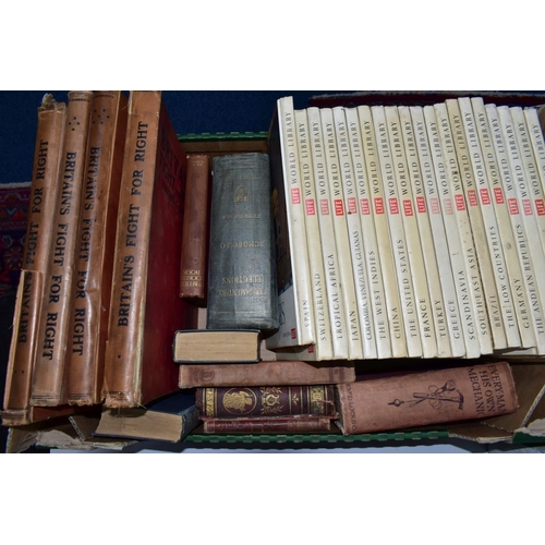 893 - BOOKS, four boxes containing approximately 130 miscellaneous titles including twenty-two Heron Publi... 