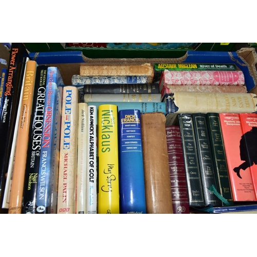 895 - BOOKS, two boxes containing approximately 50 miscellaneous titles including Biography, fictional com... 