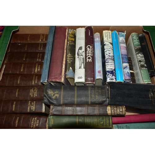 897 - BOOKS, three boxes containing approximately 80 titles including Reader's Digest compilations, Heron ... 