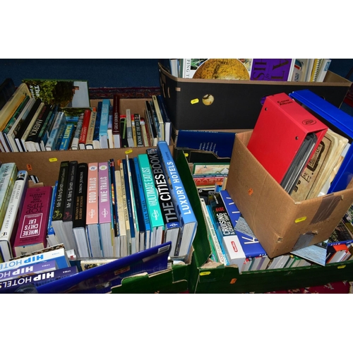 899 - TRAVEL BOOKS, Guides and Miscellaneous, five boxes containing over 200 titles featuring Guides to Co... 