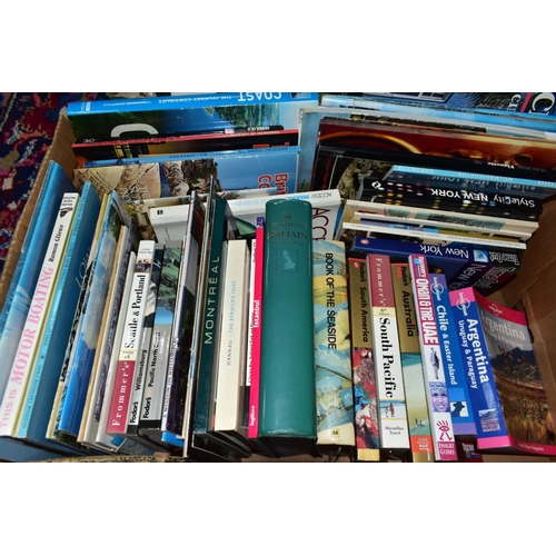 899 - TRAVEL BOOKS, Guides and Miscellaneous, five boxes containing over 200 titles featuring Guides to Co... 