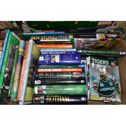 901 - BOOKS, Programmes and Magazines, seven boxes containing approximately 125 miscellaneous titles to in... 