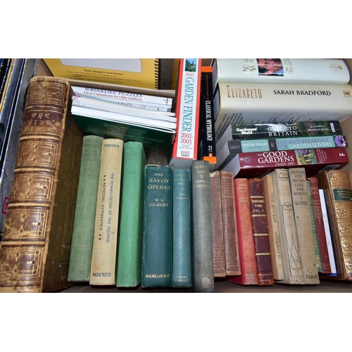 902 - BOOKS, four boxes containing approximately 170 miscellaneous titles to include, Geography (Wainwrigh... 