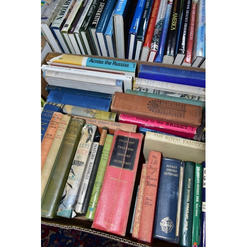 902 - BOOKS, four boxes containing approximately 170 miscellaneous titles to include, Geography (Wainwrigh... 