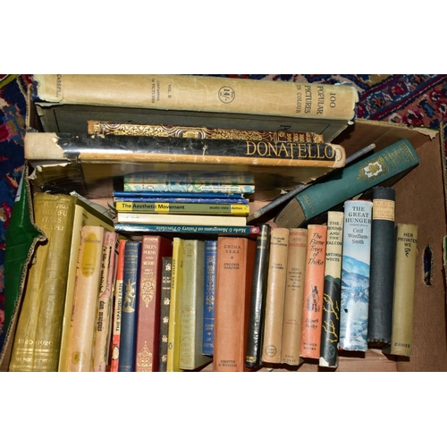 914 - BOOKS, five boxes containing approximately 130 miscellaneous titles to include Art and Antiques, Rel... 