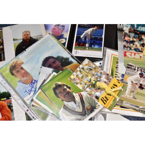 942 - CRICKET - SIGNED PHOTOGRAPHS, a collection of 150+ Cricket Photographs, mostly signed and measuring ... 