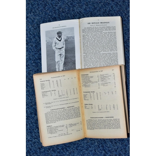 943 - WISDEN CRICKETERS' ALMANACK 1948 AND 1949, 85th and 86th editions, original limp cloth covers, good