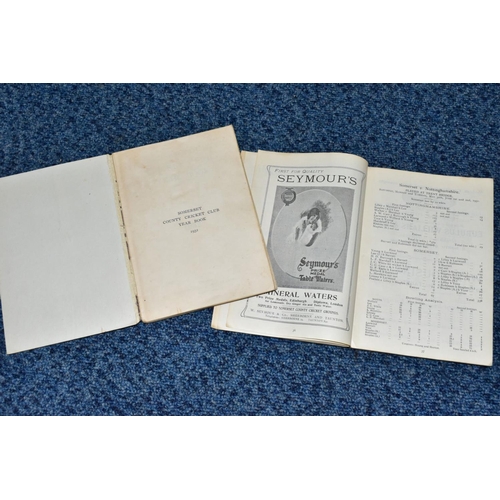 947 - CRICKET YEARBOOKS - SOMERSET, Two Somerset County Cricket Club Yearbooks, 1931 and 1932, original bo... 