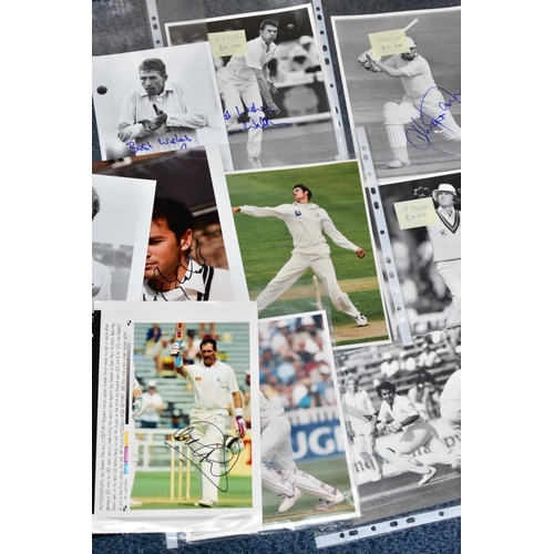 949 - CRICKET - SIGNED PHOTOGRAPHS, a collection of 110+ Cricket Photographs, mostly signed and measuring ... 