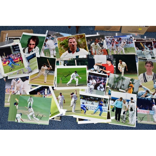 949 - CRICKET - SIGNED PHOTOGRAPHS, a collection of 110+ Cricket Photographs, mostly signed and measuring ... 