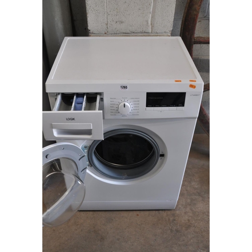 1265 - A LOGIC 7KG WASHING MACHINE model No L714WM17 (PAT pass and powering up)