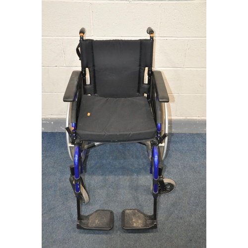 1269 - A INVACARE ACTION 3 WHEELCHAIR self-propelled/manual wheelchair in good used condition with seat pad... 