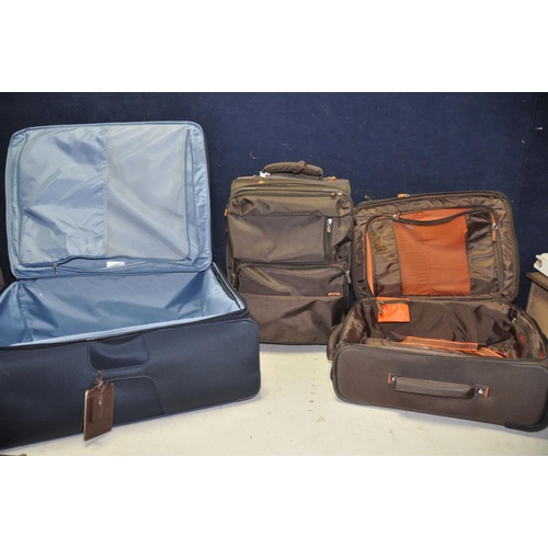 1271 - THREE SUITCASES comprising of two Antler cases measuring 54cm and a Samsonite case measuring 67cm (3... 