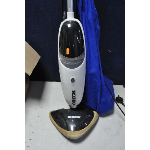 1283 - A ORECK STEAM CLEANER model No STEAM75i along with a Shark portable steam pocket system (both PAT pa... 